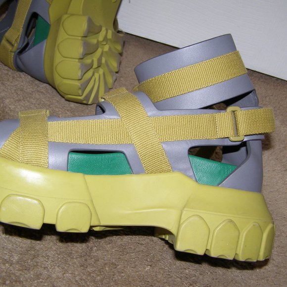 SUPER RARE! size 38 Rick Owens Tractor Sandals WOMENS 8US Platform Chunk… - Picture 10 of 13